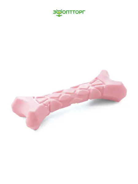 Triol Игрушка Puppy "Косточка" для щенков 10,5 см, Розовый