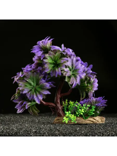 Мир Лапок Растение искусственное аквариумное, 11 х 21 см