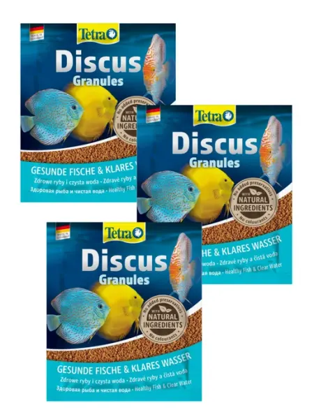 TETRA Набор из 3х пакетиков Discus granules 15 г
