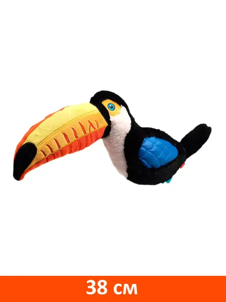 Gigwi Игрушка Tropicana тукан для собак с пищалкой большой 28 см