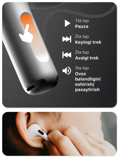 Наушники беспроводные Pods 3 Вьетнам, чехол в подарок, для iOS и Android