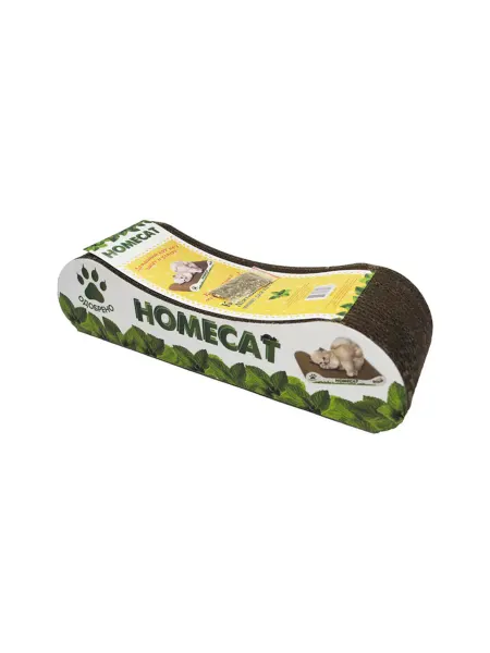 Homecat Мятная волна когтеточка для котят из гофрокартона 41х12х10см
