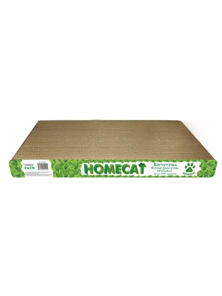 Homecat Мятная волна Штиль, когтеточка из гофрокартона, 47х22х4 см