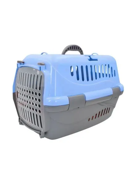 HomePet Переноска для животных голубая, 48х32х32см