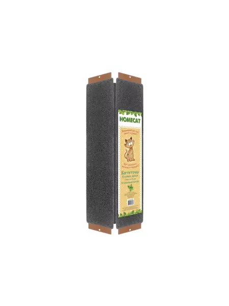 Homecat Когтеточка с кошачьей мятой угловая малая, 58х21 см