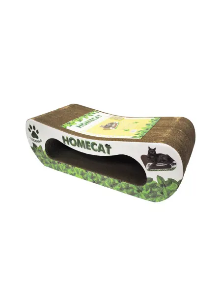 Homecat Мятная волна когтеточка из гофрокартона большая, 61х25х20 см