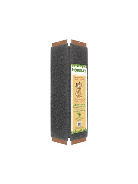 Homecat Когтеточка с кошачьей мятой угловая большая, 70х29 см