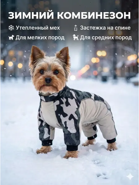 Arnydog Комбинезон для собак мелких пород для девочек зимний