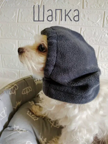 BETTY & MALYSH Шапка для собакКошекКотовФлисСнуд