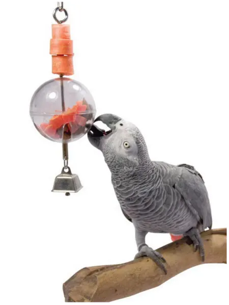 Happy bird Развивающая игрушка-кормушка Шар для попугаев