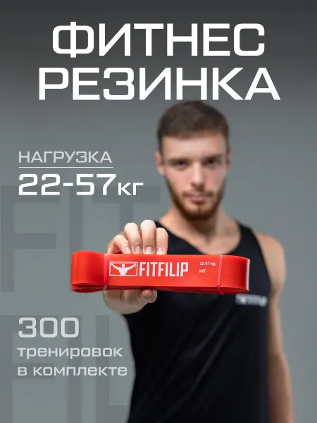 FITFILIP Резинка для фитнеса и подтягивания