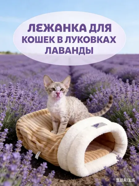 FromMyHeart Домик для кошек и собак мелких пород мягкий