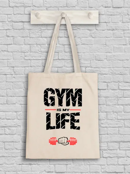 Каждому Своё Сумка Шоппер Спортзал Жим Gym Гантели Тренировка