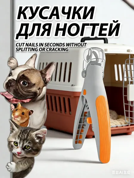MACKENZI Когтерезка для кошек собак, ножницы для стрижки когтей