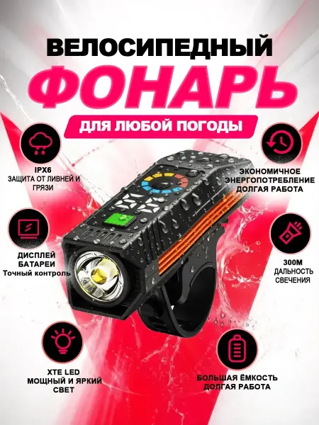 TEN MOON Фонари габаритные передний для велосипеда