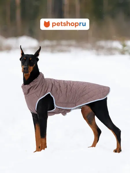 OSSO-fashion Жилет теплый для собак "Стежка", коричневый