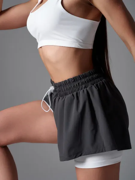 PIVOVAROFF WEAR Шорты женские спортивные с велосипедками для фитнеса