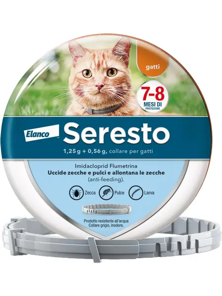 Противопаразитарный ошейник Seresto для кошек. Уничтожает бл…