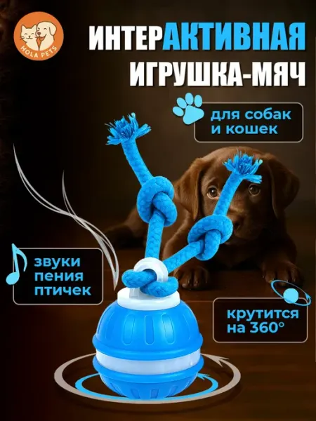 ValescoHome Электронная игрушка-мяч для кошек и собак