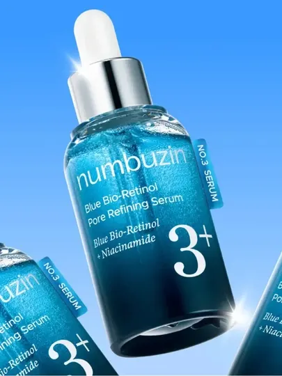 Сыворотка для сужения пор с био-ретинолом Numbuzin 3 Blue Bio-Retinol Pore Refining Serum