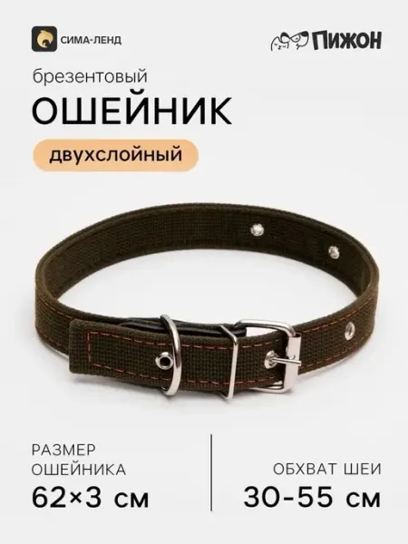 Надежный двухслойный ошейник для активных собак