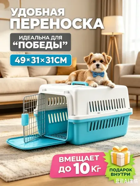 Переноска для кошек с вентиляцией для поездок