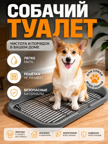 Метка Туалет для собак с колонной, приучение к горшку
