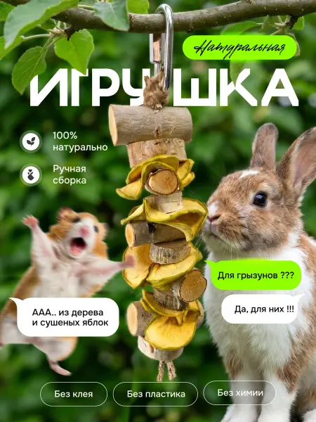 Мастерская крепкого клюва Игрушка для грузынов в клетку