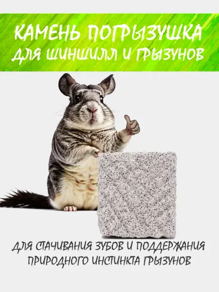 Ферма Шиншилл Камень для шиншилл и грызунов, игрушка-погрызушка