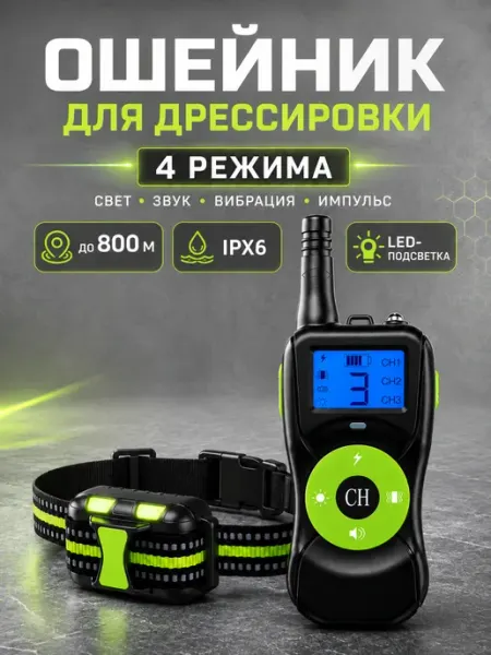 Ошейник для дрессировки собак с пультом