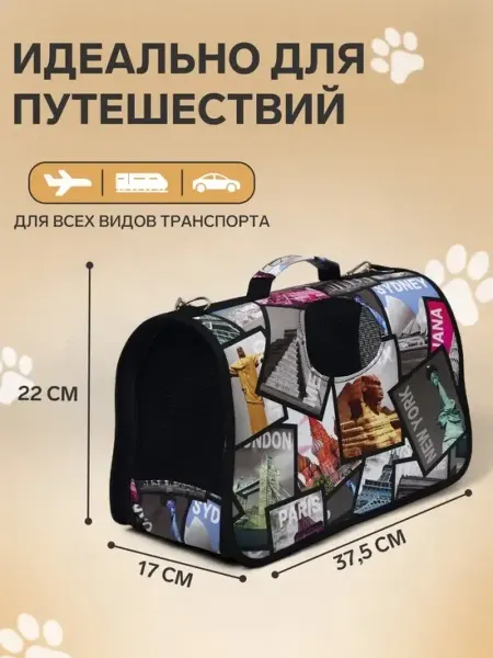 Сумка - переноска для животных «Путешественник», размер S