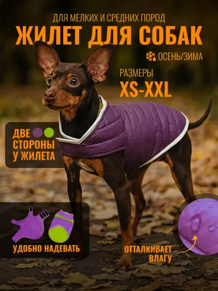 ЗОО ЛЭНД Жилет для собак мелких и средних пород