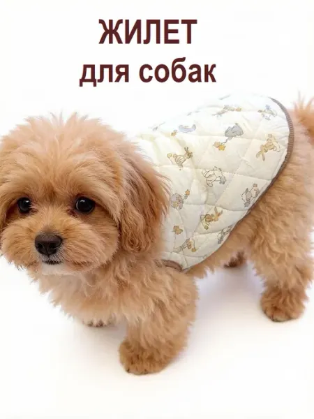 КЛАДОВАЯ жилетка для собак, теплая, стеганая