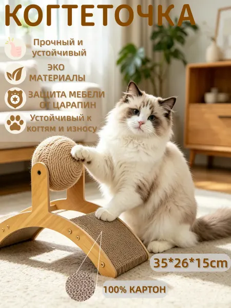 Когтеточка для кошки, модель Колесо обозрения