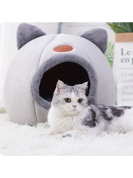 Когтеточка с пледом для кошек и котят, уютное укрытие