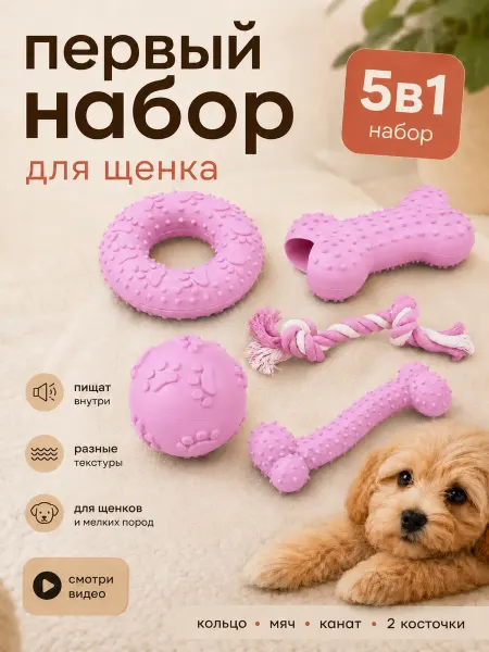 ГавГарин Набор игрушек для собак 5 штук