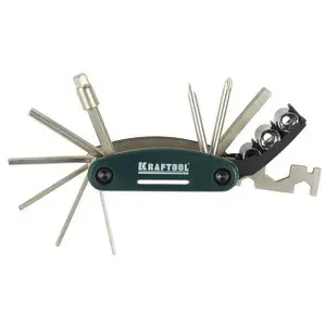 Kraftool Набор для обслуживания велосипеда 16-в-1, 26182-H16
