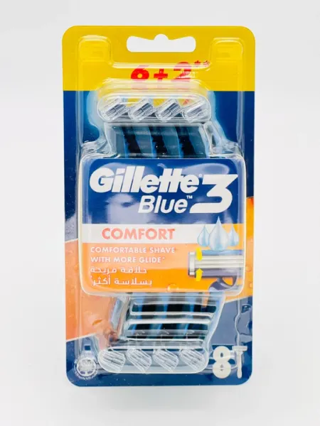 Gillette Мужская бритва Blue 3 Comfort, с 3 лезвиями, 8 шт