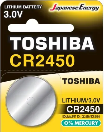 Батарейка TOSHIBA CR2450 литиевая 3В, 1 шт