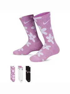 Носки Nike мужские, женские Everyday Plus Cushioned Crew, 3 пары