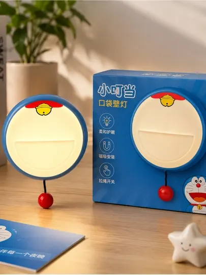 Силиконовый ночник Doraemon LED – 3 уровня яркости, портативный светильник