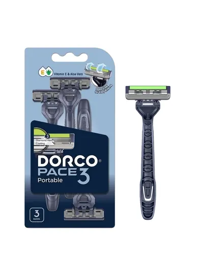 Бритва одноразовая DORCO PACE 3, блистер, 3 шт