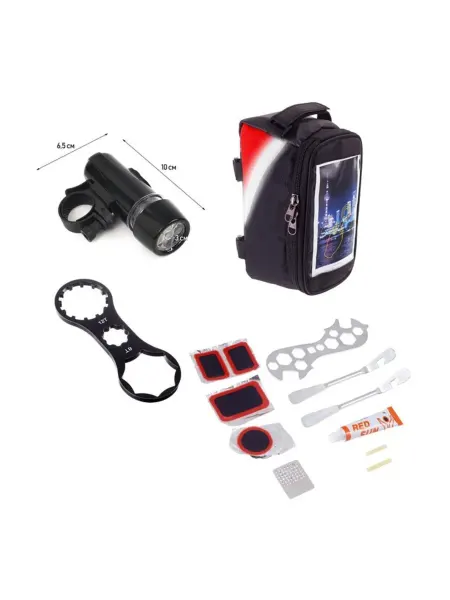 MAXRESALE_1 Ремонтный набор для велосипеда с ключом и сумкой