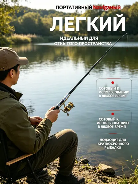 WEIHAI Удочка-карандаш компактная для рыбалки хит продаж ВБ