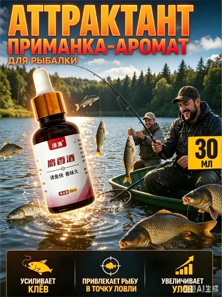 Универсальный аттрактант для хищной и мирной рыбы