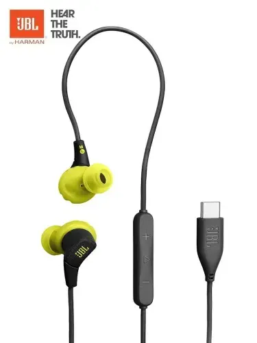 Спортивные наушники JBL Endurance Run 3, USB-C, лаймовый/черный