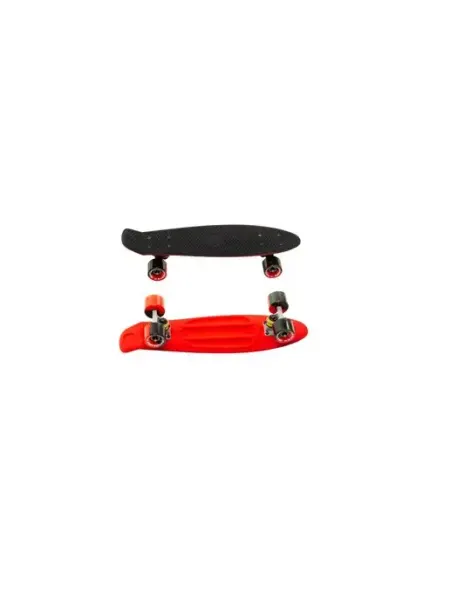 Krostek Скейтборд 22" пластик PC22 #8 BLACK RED