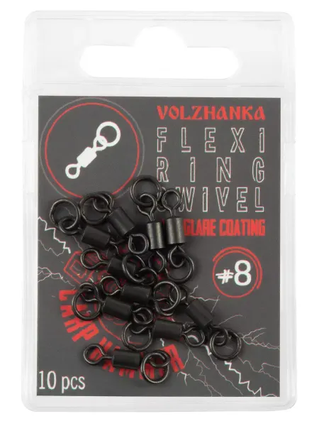 Волжанка Карповый Вертлюг с кольцом "Volzhanka Flexi Ring Swivel" #8