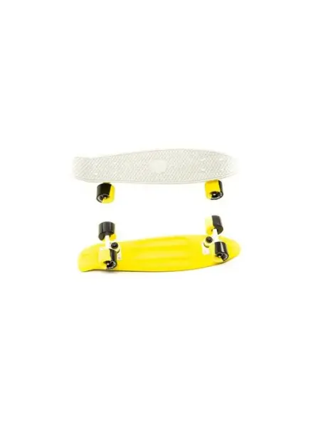 Krostek Скейтборд 22" пластик PC22 #9 BLACK YELOW
