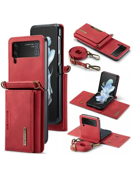 Fanoya Магнитный кожаный чехол для Samsung Galaxy Z Flip 3 (Самс